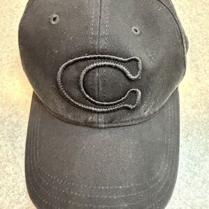 NWT Coach Unisex Signature Patch Baseball Hat Black CCN89